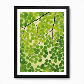 Pattern Poster Southern Maidenhair Fern 4 Art Print