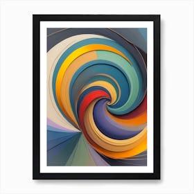 Lavender Swirl Modern Abstract Art Print