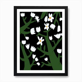 Tiny White Blossom Art Print