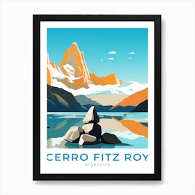 Argentina Cerro Fitz Roy Travel Art Print