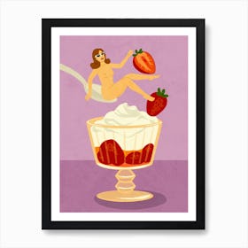 Dessert Pinup Art Print