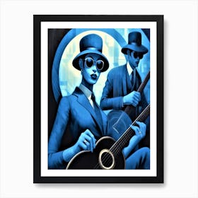 Blues Soul Series 14 - Cool Lady Blues Art Print