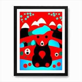 The Mountain Guardian, Bear art, 1364 Art Print