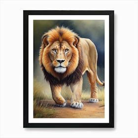 Lion Painting 1 Art Print