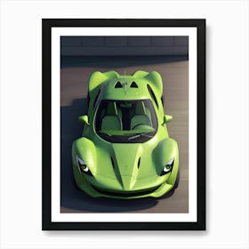 Futuristic Sports Car 1 Art Print