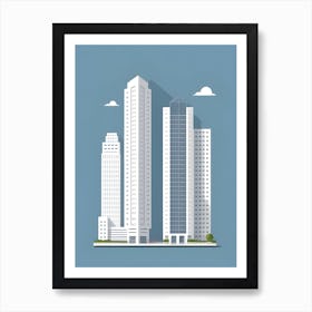 City Skyline Art Art Print