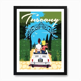 Tuscany Poster Green Art Print