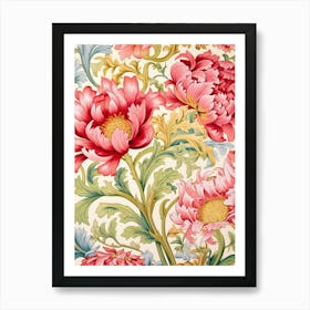 Floral Wallpaper 87 Art Print