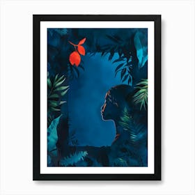 Portrait Of A Woman In The Jungle 1 Art Print