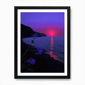 Sunset On The Beach 22 Art Print