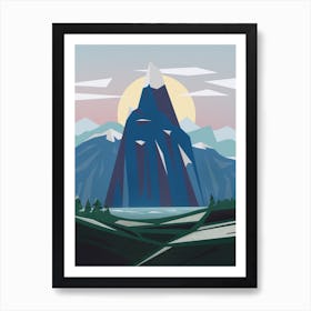 Abstract Alpine V Art Print