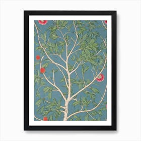 Japanese Zelkova tree Vintage Botanical Art Print