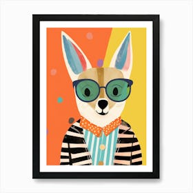 Little Jackal 2 Wearing Sunglasses Poster