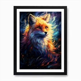 Fox Painting Art Print