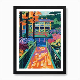 Alnwick, Uk Garden Painting 1 Art Print