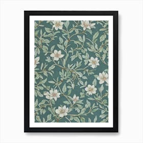 Magnolia 2 tree Vintage Botanical Art Print