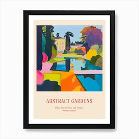 Colourful Gardens Mount Stewart House And Gardens Northern Ireland 1 Red Poster Art Print