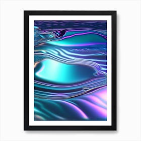 Water Texture, Water, Waterscape Holographic 1 Art Print