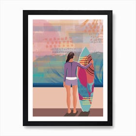 Surfer 3 4 Art Print
