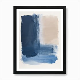 Blue And Tan Art Print