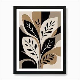 Abstract Leaves Canvas Print 3 Art Print