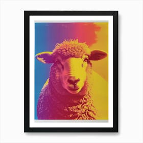 Polaroid Sheep Portrait 2 Art Print