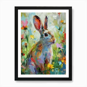 Argente Rabbit Painting 2 Art Print