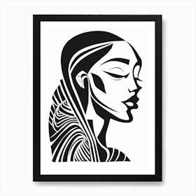 Portrait Of A Woman 526 Art Print