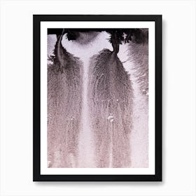 Abstract watercolor black paint background. 9 Art Print