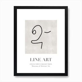 Line Art Abstract Collection 06 Art Print