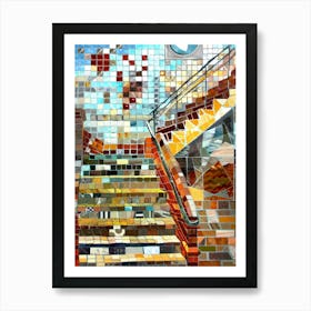 Mosaic Stairway Art Print