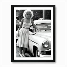 50's Style Community Car Wash Reimagined - Hall-O-Gram Creations 1 Art Print