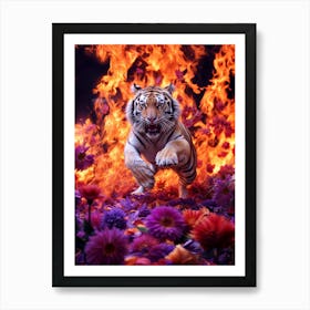 Tiger Blaze Art Print