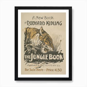 The Jungle Book Cover Poster 1911 Art Print