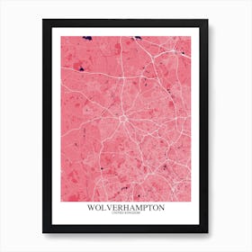 Wolverhampton Pink Purple Art Print