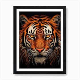 Tiger Head 1 Art Print