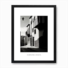 Poster Of Granada, Spain, Photography In Black And White 4 Art Print