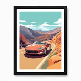 A Nissan Z In The The Great Alpine Road Australia 3 Art Print