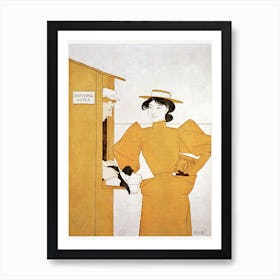 Woman Picking Up Bathing Suits (1896), Edward Penfield Art Print