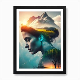 Woman'S Head Art Print