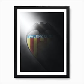 Valencia Cf Spain Football Poster Art Print