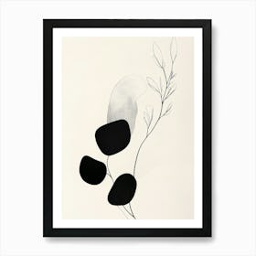 Black And White Abstract Painting 3 Art Print