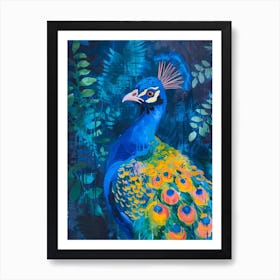 Peacock Pattern Painting 1 Art Print