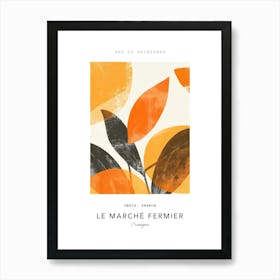 Oranges Le Marche Fermier Poster 3 Art Print