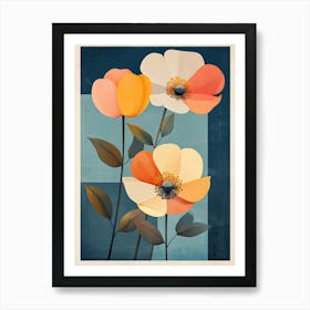 Three Flowers Art Print