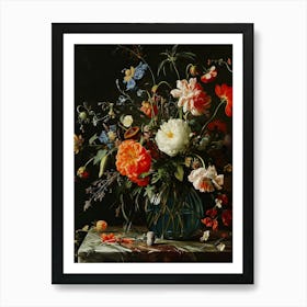 Baroque Flowers 3 Art Print