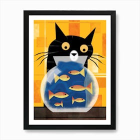 Black Cat and the Goldfish Bowl Poster