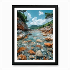 Rocky Beach In Croatia Art Print