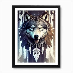 Wolf Painting 25 Art Print