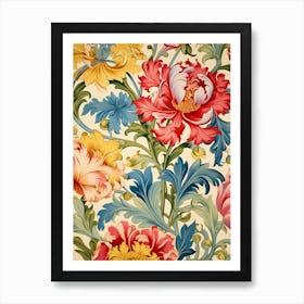 Floral Wallpaper 8 Art Print